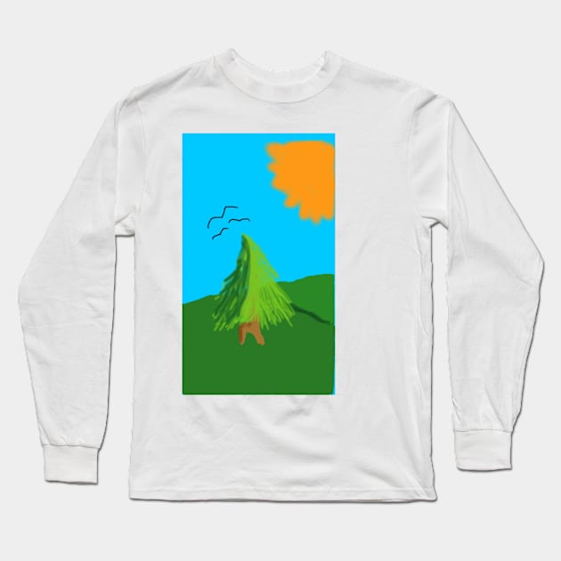 Tree Long Sleeve T-Shirt by Musicwolf